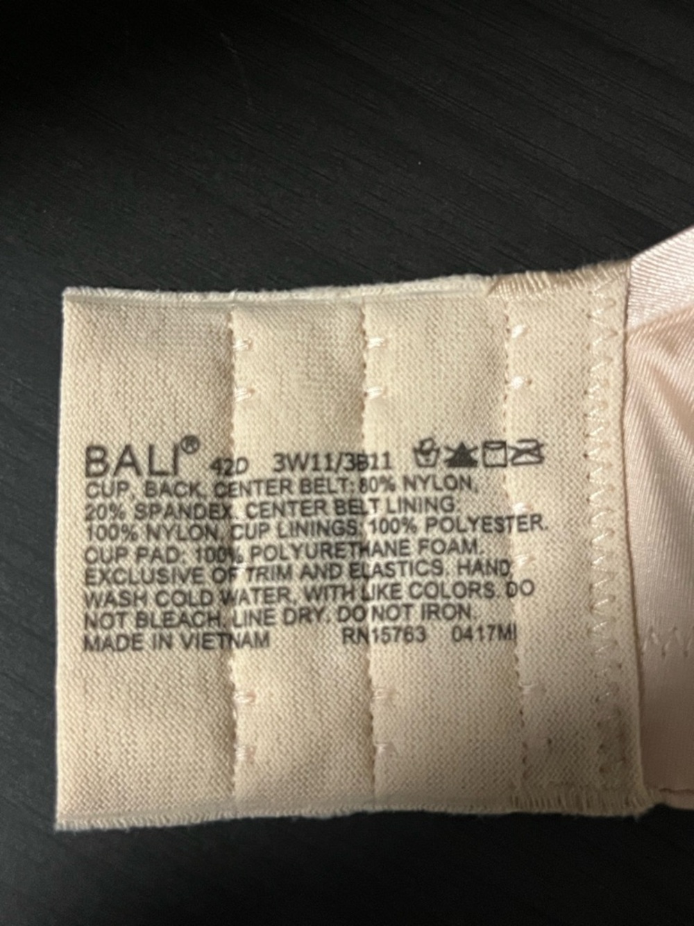 CLOSEOUT! Bali Everyday Nude T-Shirt Bra - Smooth Support-42D - Picture 5 of 5